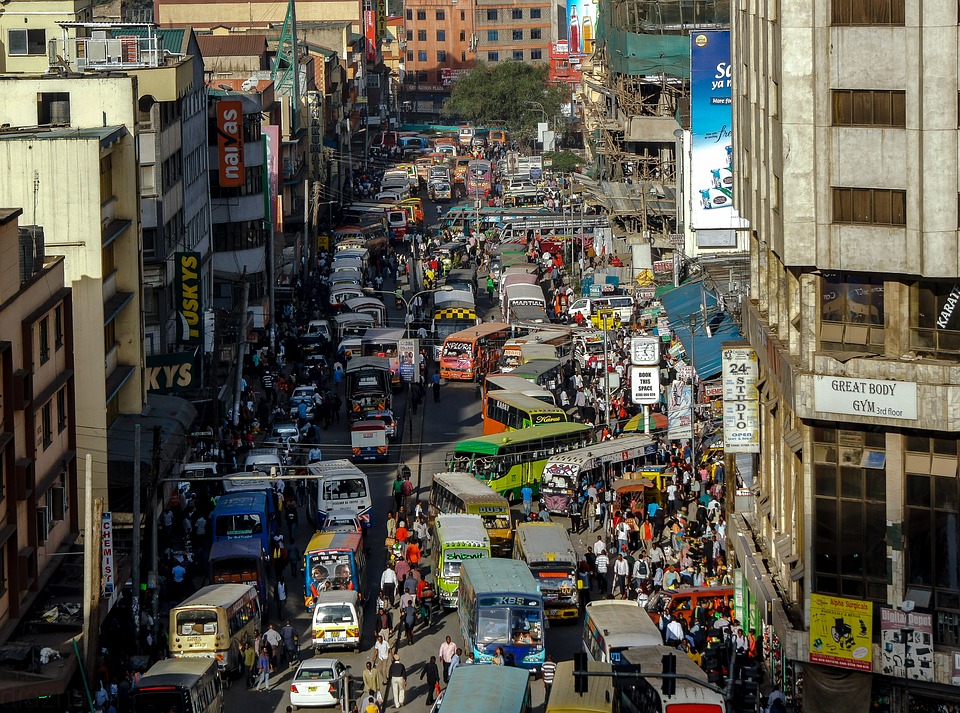 La ville de Nairobi au Kénya