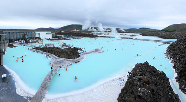 Un lagon bleu en Islande