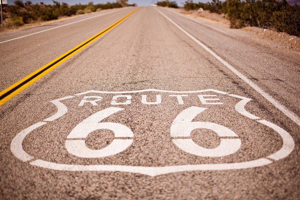 La mythique route 66 dans le grand Ouest Américain